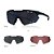 ÓCULOS DE SOL HB SHIELD KIT ROAD 01 GRAY/SILVER/AMBER (3 LENTES) - Imagem 1
