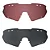 ÓCULOS DE SOL HB SHIELD KIT ROAD 01 GRAY/SILVER/AMBER (3 LENTES) - Imagem 3