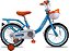 BICICLETA ARO (16) FEMININA COR AZUL/LARANJA  S/MARCHA MARCA PROX MISSY - Imagem 1