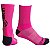 MEIA CICLISMO CANO MEDIO SKIN SPORTS ROSA NEON/PRETO 35/39 - Imagem 1
