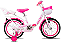 BICICLETA ARO (16) FEMININA COR BRANCO/PINK S/MARCHA MARCA PROX MISSY - Imagem 1