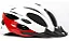 CAPACETE ADULTO BRANCO/VERMELHO ABSOLUTE NERO C/LED - Imagem 1