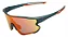 OCULOS CICLISMO EL54 UV400 VERMELHO/LARANJA - Imagem 1