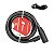 CADEADO PARA BIKE 1,0MX12MM ESPIRAL ALUMINIO COM CHAVE PRETO - Imagem 1