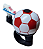 CAMPAINHA LINHA FUTEBOL BRANCO/VERM - Imagem 1