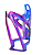 SUPORTE CARAMANHOLA GARRAFA SQUEEZE ROCKBROS POLICARBONATO BICOLOR ROXO/AZUL COM PARAFUSO INOX - Imagem 1