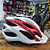 CAPACETE ADULTO BRANCO/VERMELHO  ABSOLUTE WILD C/LED - Imagem 2