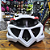 CAPACETE ADULTO BRANCO/VERMELHO  ABSOLUTE WILD C/LED - Imagem 3