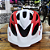 CAPACETE ADULTO BRANCO/VERMELHO  ABSOLUTE WILD C/LED - Imagem 4