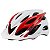 CAPACETE ADULTO BRANCO/VERMELHO  ABSOLUTE WILD C/LED - Imagem 1