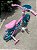 BICICLETA ARO (12) FEMININA COR ROSA/AZUL S/MARCHA  MARCA NATHOR CHARM COM CESTA - Imagem 6