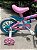 BICICLETA ARO (12) FEMININA COR ROSA/AZUL S/MARCHA  MARCA NATHOR CHARM COM CESTA - Imagem 7