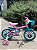 BICICLETA ARO (12) FEMININA COR ROSA/AZUL S/MARCHA  MARCA NATHOR CHARM COM CESTA - Imagem 3