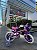 BICICLETA ARO (12) FEMININA COR ROSA/ROXO S/MARCHA NATHOR CAT - Imagem 2