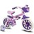 BICICLETA ARO (12) FEMININA COR ROSA/ROXO S/MARCHA NATHOR CAT - Imagem 1