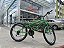 BICICLETA ARO (24) MASCULINA COR VERDE C/MARCHA 18V FREIO V-BRAKE MARCA MILANO - Imagem 1