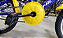 BICICLETA ARO (16) MASCULINA COR AZUL/AMARELO S/MARCHA MARCA MILANO GROW UP - Imagem 9
