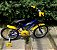 BICICLETA ARO (16) MASCULINA COR AZUL/AMARELO S/MARCHA MARCA MILANO GROW UP - Imagem 2