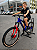 BICICLETA MTB ARO (24) MASCULINA/FEMININA COR AZUL/VERNELHA C/MARCHA 1X9V MARCA REDSTONE ALPHA G - Imagem 1