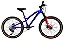 BICICLETA ARO (24) MASCULINA COR AZUL/VERNELHA C/MARCHA 1X9V MARCA REDSTONE ALPHA G - Imagem 1