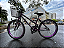 BICICLETA ARO (24) FEMININA COR ROXO S/MARCHA MARCA SANS - Imagem 2