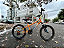 BICICLETA ARO (20) MASCULINA COR LARANJA C/MARCHA 7V MARCA CALOI SNAR USADA - Imagem 1