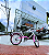 BICICLETA ARO (20) FEMININA COR BRANCA/ROSA S/MARCHA MARCA TIPO MONARETA - Imagem 1