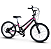 BICICLETA ARO (20) FEMININA COR PRETA/ROSA C/MARCHA 6V MARCA NATHOR HARMONY - Imagem 1