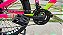BICICLETA MTB FREERIDE ARO (26) VIKING TUFF 25 SHIMANO 21V FREIO DISC MECANICO QUADRO 13 (PP) COR ROSA/VERDE - Imagem 2