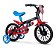 BICICLETA ARO (12) MASCULINA COR PRETO/VERMELHO/AZUL S/MARCHA MARCA NATHOR MECHANIC - Imagem 1