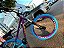 BICICLETA MTB ARO (26) VIKINGX FREERIDE TUFF 44 VELOFORCE 9V FREIO DISC HIDRÁULICO QUADRO 13 (PP) COR ROXO/AZUL - Imagem 3