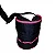 BOLSA PARA SELIM PRETO/ROSA VELOFORCE - Imagem 1