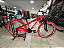 BICICLETA MTB FREERIDE ARO (26) VIKING TUFF 25 YAMADA 21V FREIO DISC MECANICO QUADRO 13 (PP) COR VERMELHA - Imagem 1