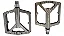 PEDAL MPEDA FREESTYLE PLATAFORMA ALUMINIO 9/16 CINZA ROLAMENTO SELADO "EIXO GROSSO" - Imagem 2