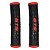 PAR DE MANOPLA PUNHO BIKE MTB GTS PRETO/VERMELHO BORRACHA - Imagem 2
