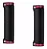 PAR DE MANOPLA PUNHO BIKE MTB COBALT PRETO/VERMELHO ESPUMA - Imagem 1