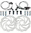 KIT COMPLETO FREIO A DISCO HIDRÁULICO ABSOLUTE M220 COM 2 PISTOES (MAÇANETA, PINÇA, MANGUEIRA E DISCO) SEM CAIXA - Imagem 2
