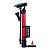 BOMBA DE AR MANUAL COM SUPORTE PARA BIKE CAERUS  31X5CM VERMELHA - Imagem 1