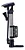 BOMBA DE AR MANUAL COM SUPORTE PARA BIKE CAERUS  31X5CM PRATA - Imagem 1