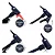 BOMBA DE AR MANUAL COM SUPORTE PARA BIKE CAERUS  31X5CM PRATA - Imagem 3