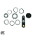 KIT CONVERSAO SINGLE CASSETE 13D COM ANEIS E ESTICADOR DE CORRENTE - EVOLO PARA BICICLETA - Imagem 2
