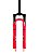 GARFO DE SUSPENSAO PRO-X 100MM ACO VERMELHO S/TRAVA PARA ARO 26 - Imagem 2