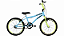 BICICLETA ARO (20) MASCULINA COR AZUL CLARO C/ AMARELO NEON  S/ MARCHA ATHOR ATX - Imagem 1
