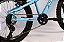 BICICLETA ARO (20) MASCULINA COR AZUL CLARO C/ MARCHA 7V ATHOR BRAVE - Imagem 3