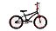 BICICLETA ARO (20) MASCULINA COR PRETO/VERMELHO  S/ MARCHA ATHOR ATX - Imagem 1