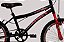 BICICLETA ARO (20) MASCULINA COR PRETO/VERMELHO  S/ MARCHA ATHOR ATX - Imagem 3