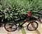 BICICLETA ARO (20) MASCULINA COR PRETO/VERMELHO  S/ MARCHA ATHOR ATX - Imagem 5