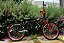 BICICLETA ARO (20) MASCULINA COR PRETO/VERMELHO  S/ MARCHA ATHOR ATX - Imagem 9