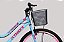BICICLETA MTB ARO (26) FEMININA COR AZUL/ROSA C/MARCHA 18V ATHOR MUSA - Imagem 2