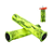 PAR DE MANOPLA PUNHO BIKE BMX3 ABSOLUTE AMARELO/PRETO BORRACHA - Imagem 1